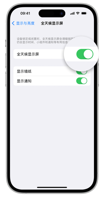 沂源苹果14维修店分享如何自定义 iPhone 14 Pro 常亮显示屏 