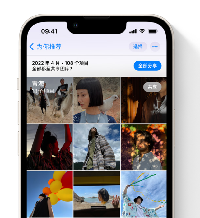 沂源苹果维修网点分享在 iPhone 上使用共享图库 