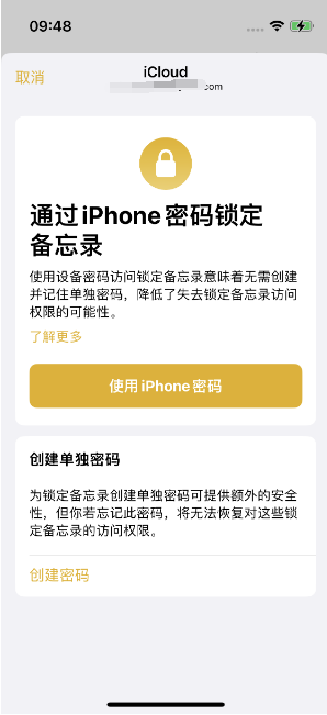 沂源苹果14维修店分享iPhone 14备忘录加密方法教程 