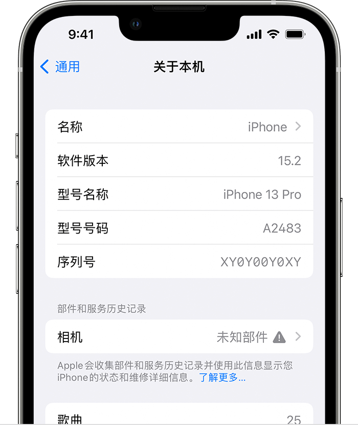 沂源苹果维修分享iPhone 出现提示相机“未知部件”是什么原因？ 