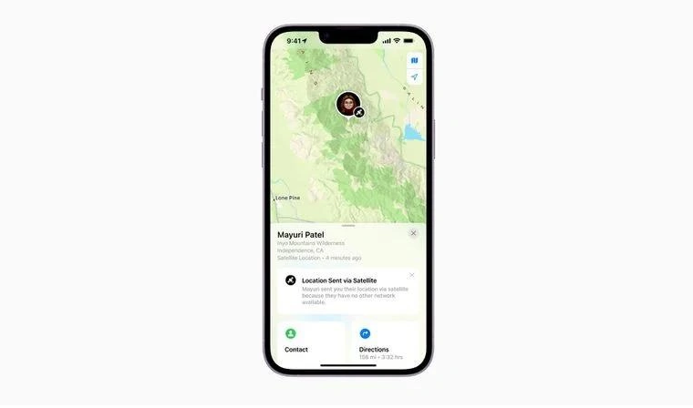 沂源苹果14维修分享iPhone14系列中 FindMy功能通过卫星分享位置方法教程 